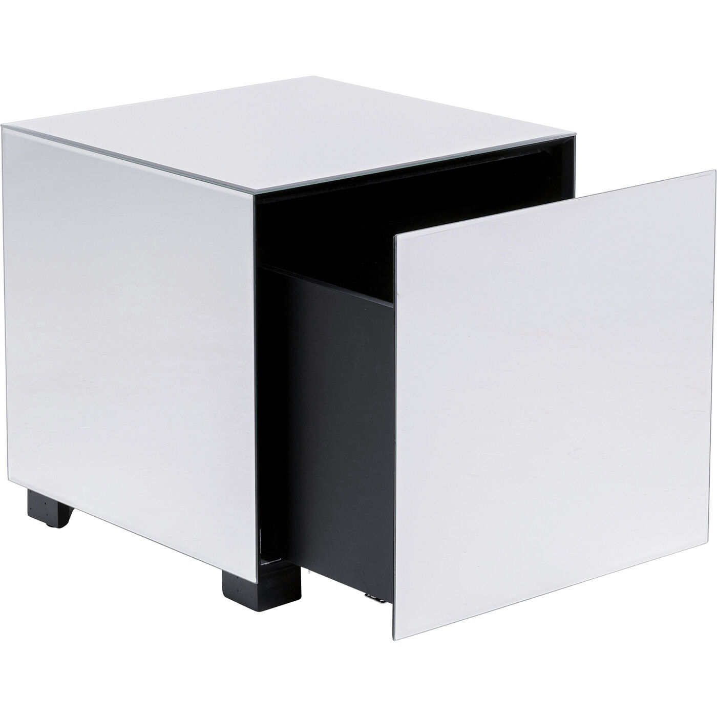 Beistelltisch Luxy Mirror Drawer 45x45cm