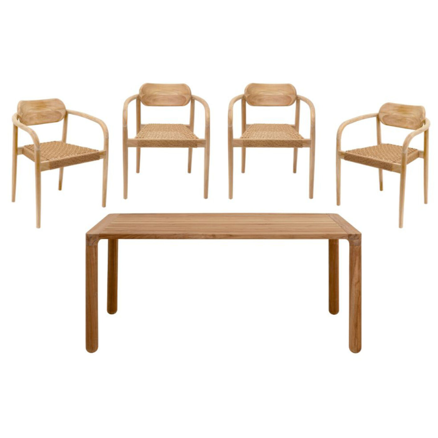 Gartenset Bella 5tlg Braun