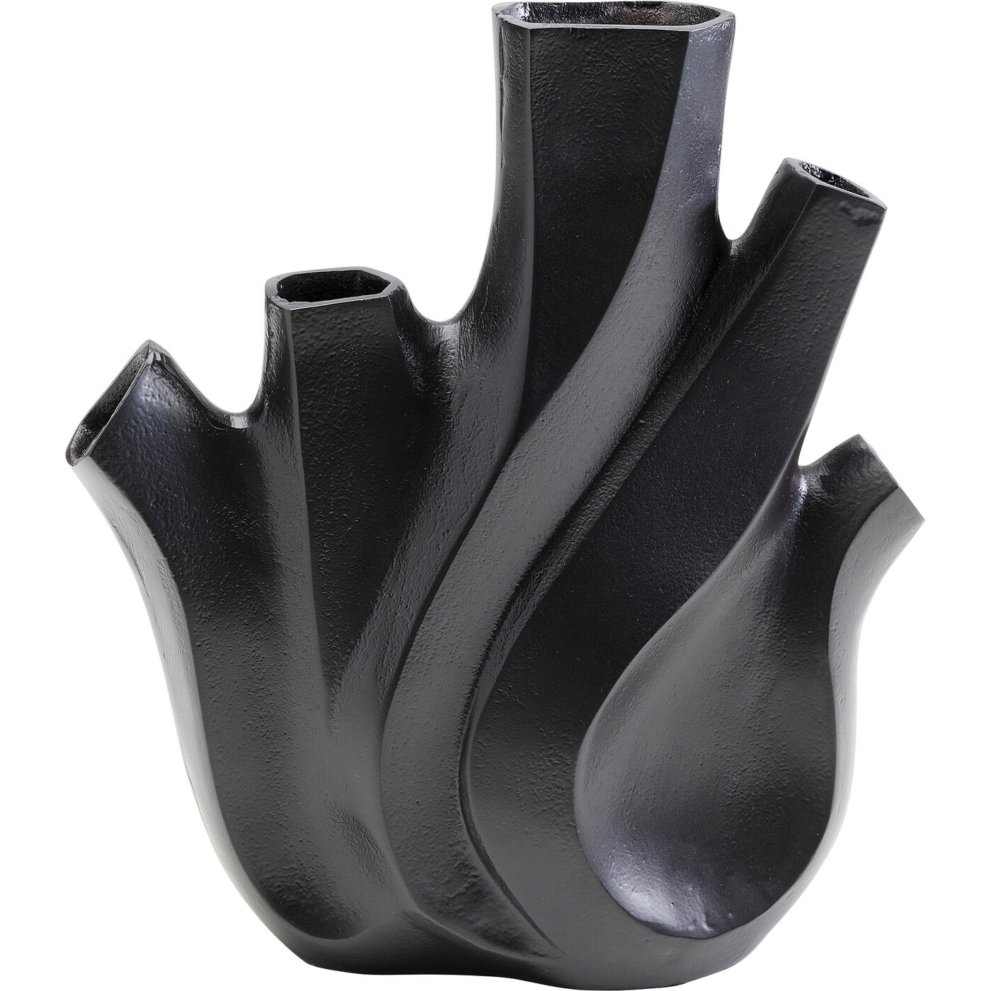 Vase Flame Schwarz 29cm