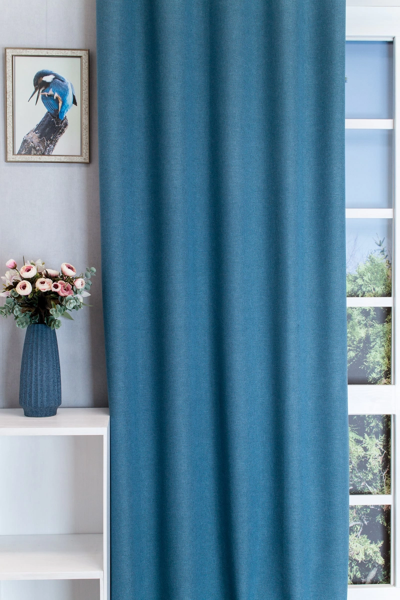 Super Blackout – Rideau occultant bleu brillant