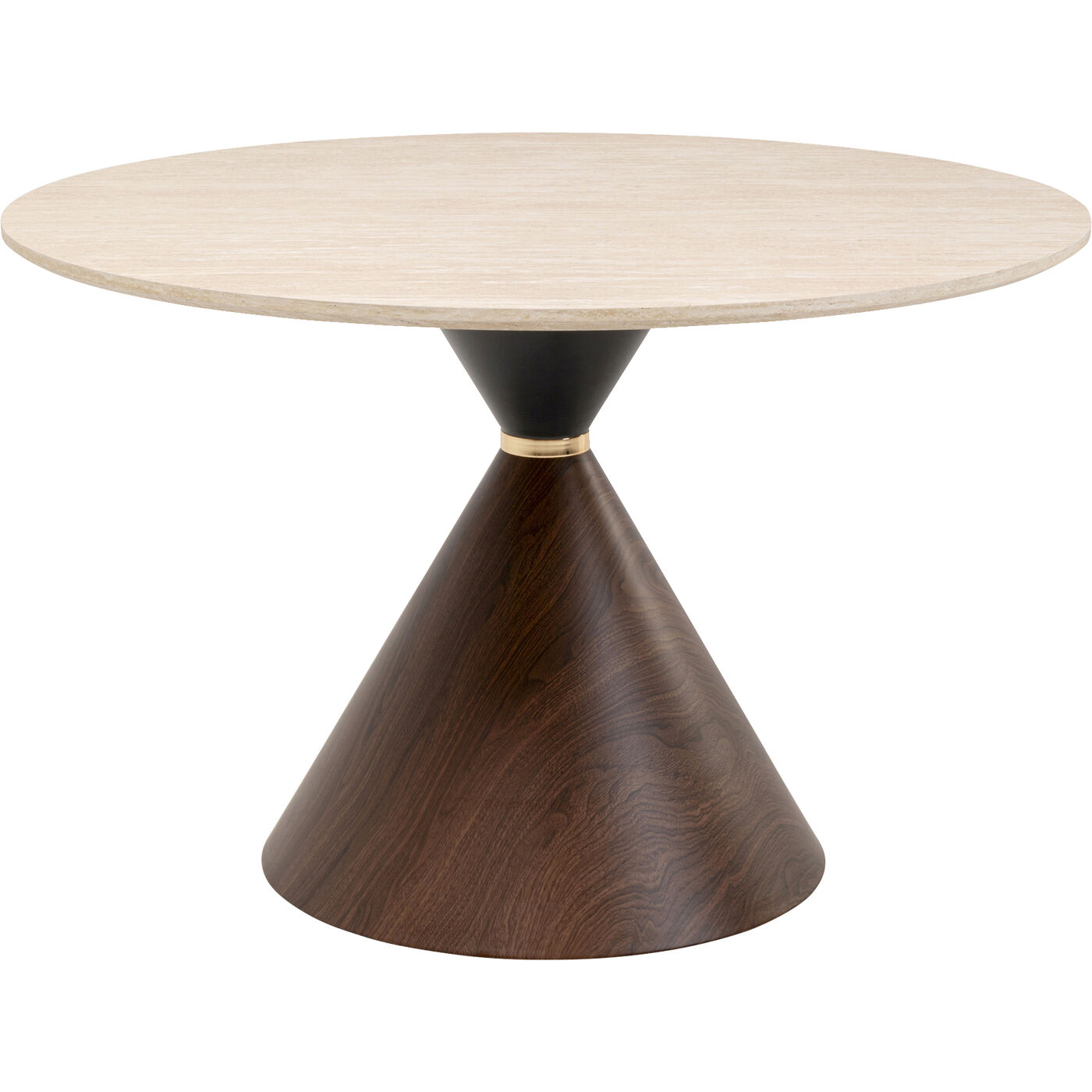 Tisch Cono Travertin Walnuss Ø120cm