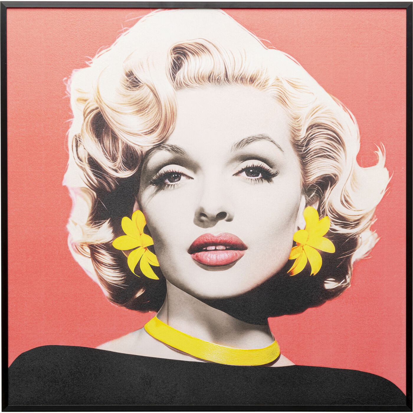 Gerahmtes Bild Diva Blonde 60x60cm