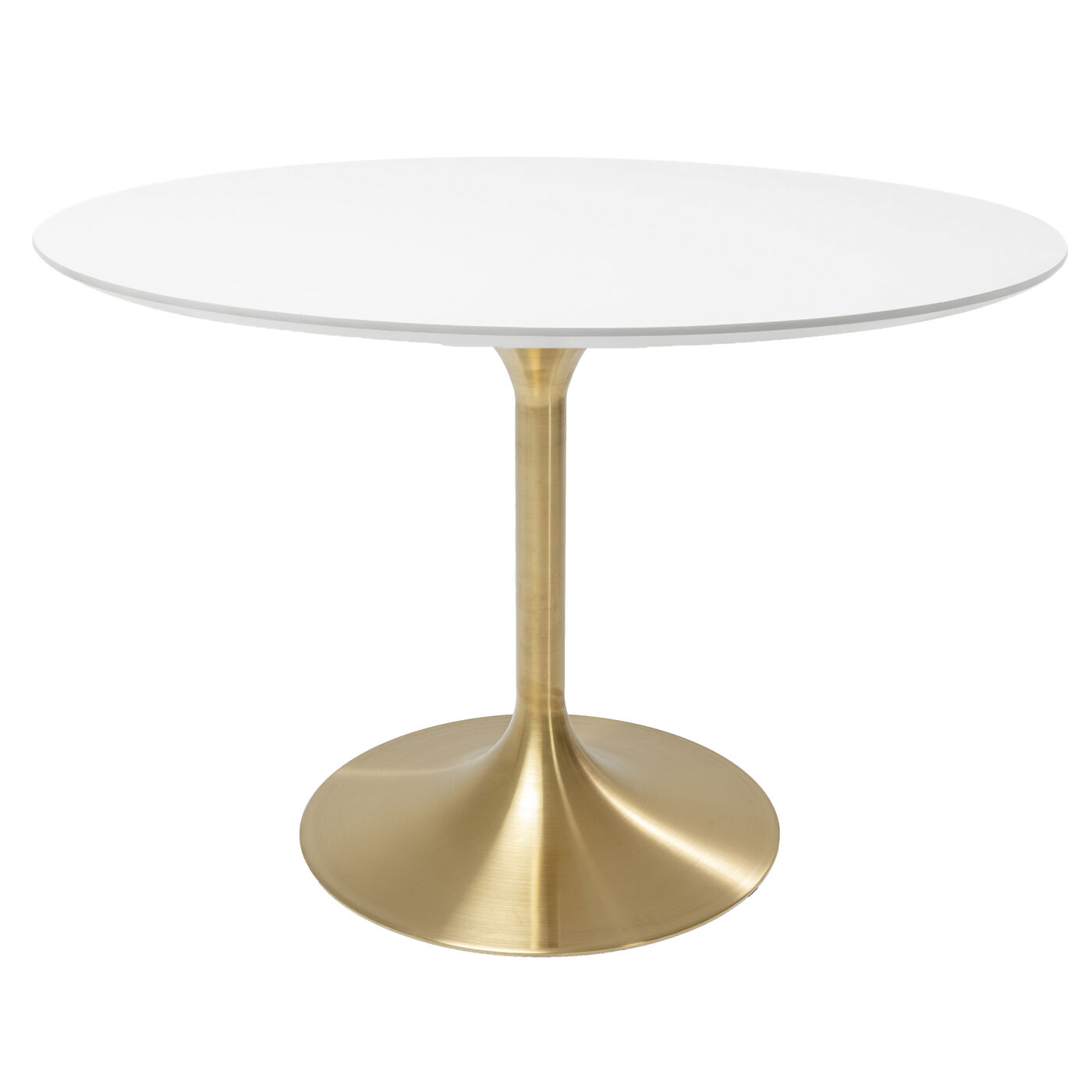 Tisch Invitation Set Weiß Brass Ø120cm