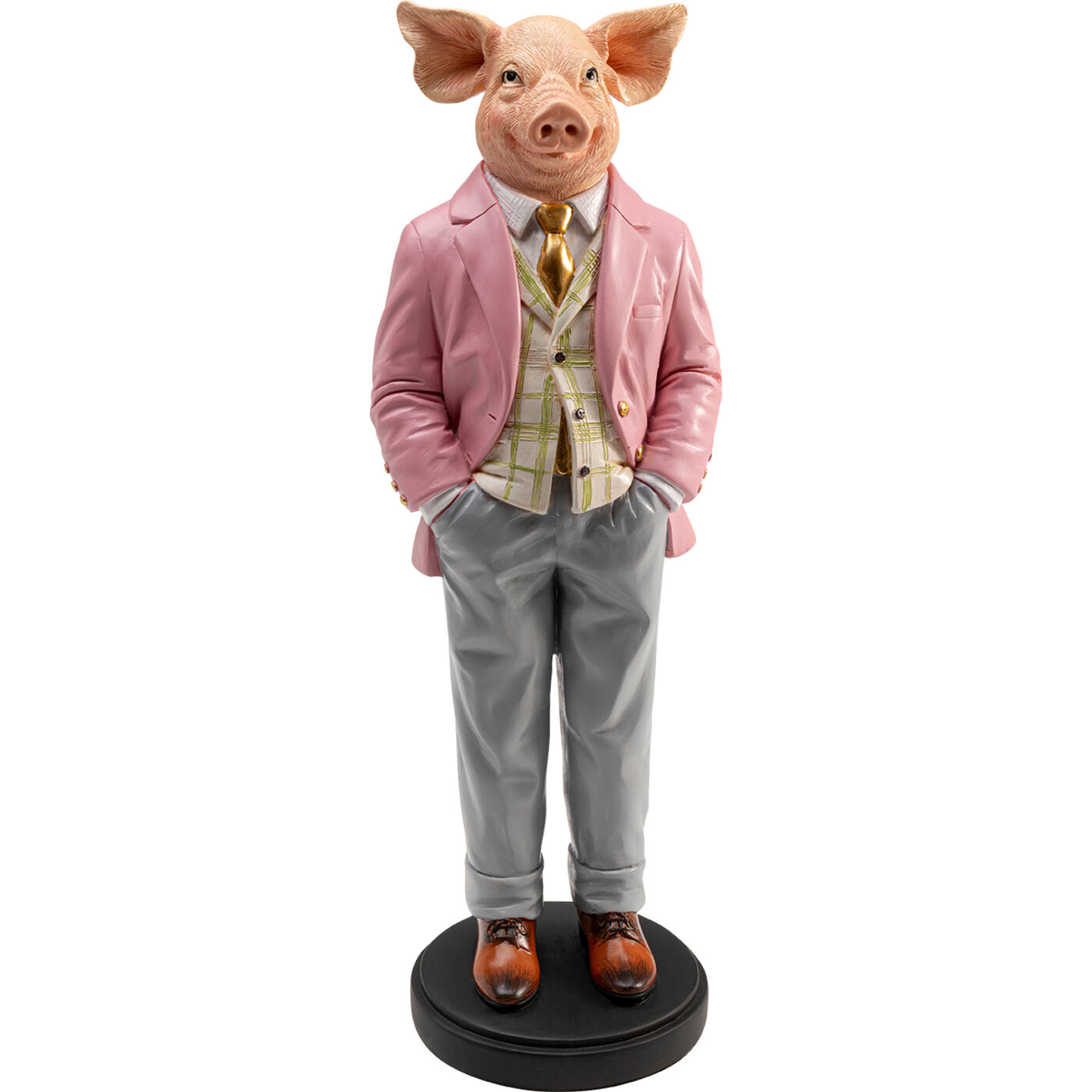 Deko Figur Gentleman Pig 44cm