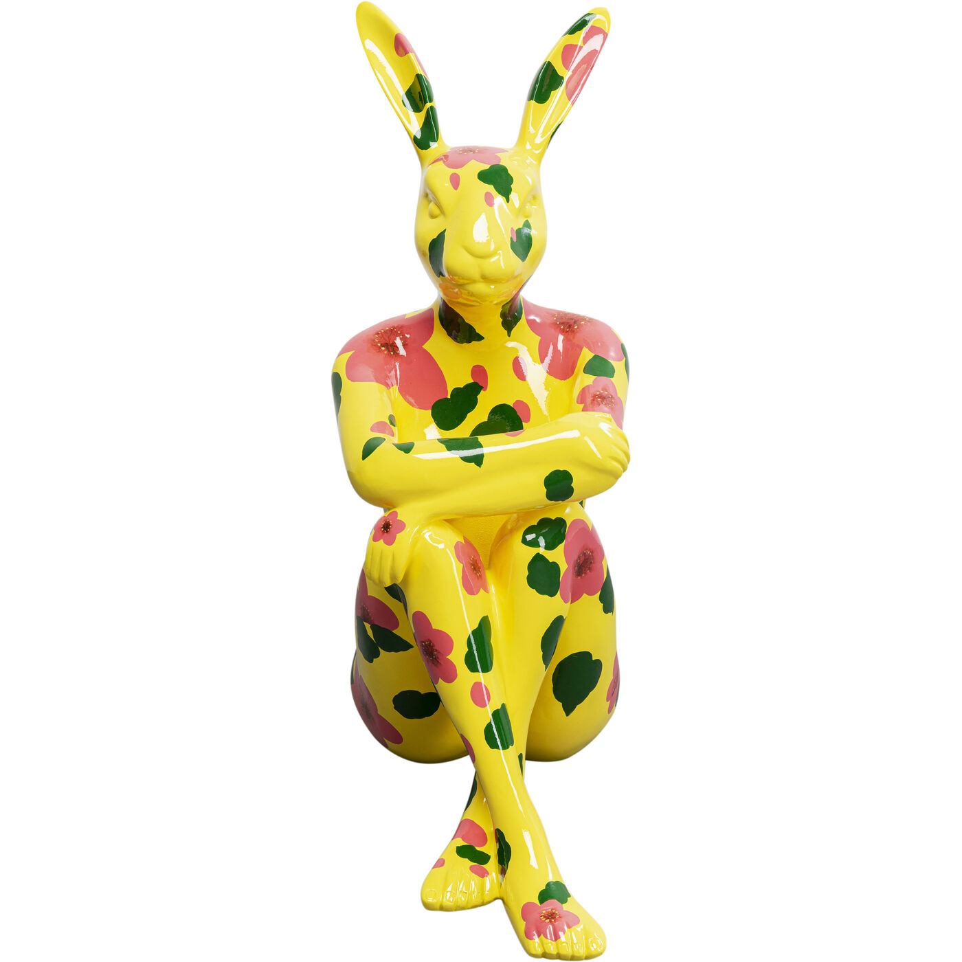 Deco Figurine Rabbit Gillie Yellow 80cm