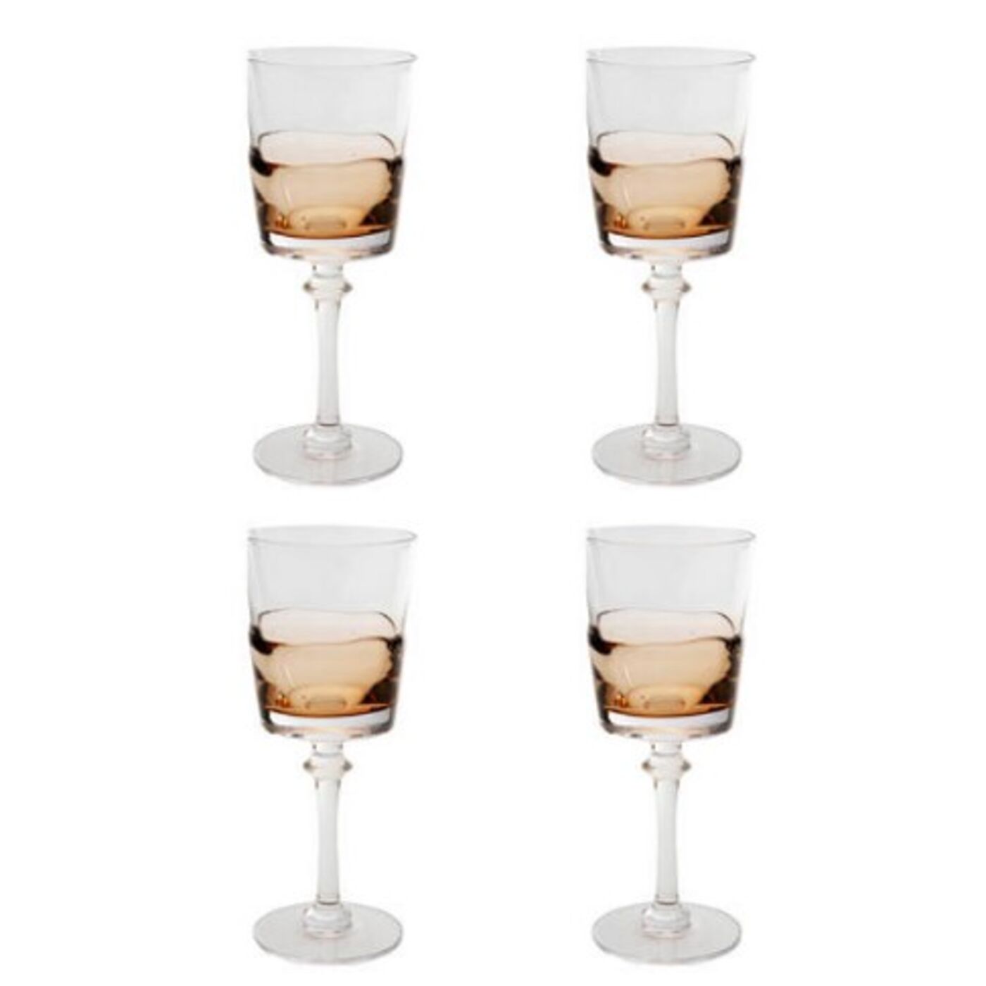 Bicchiere vino rosso Mimi Ambra 21cm (4/Set)
