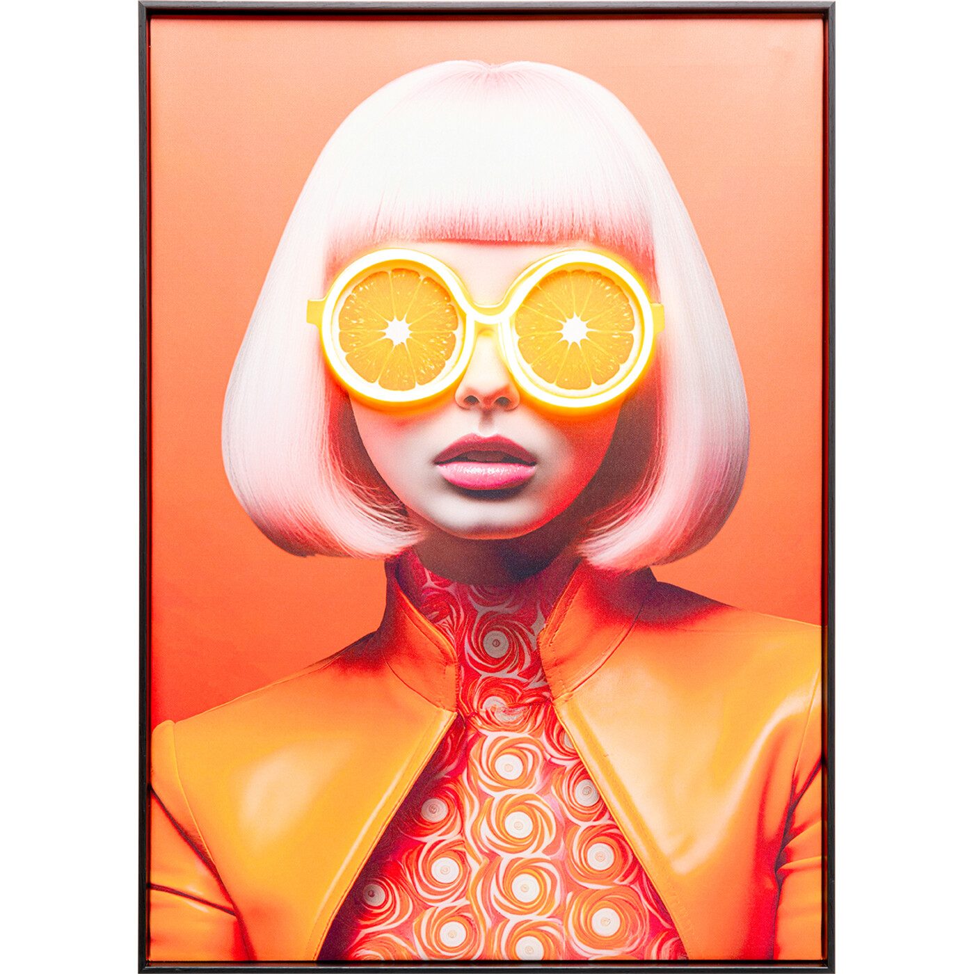 Bild Lady Sunglasses Gelb LED 50x70cm