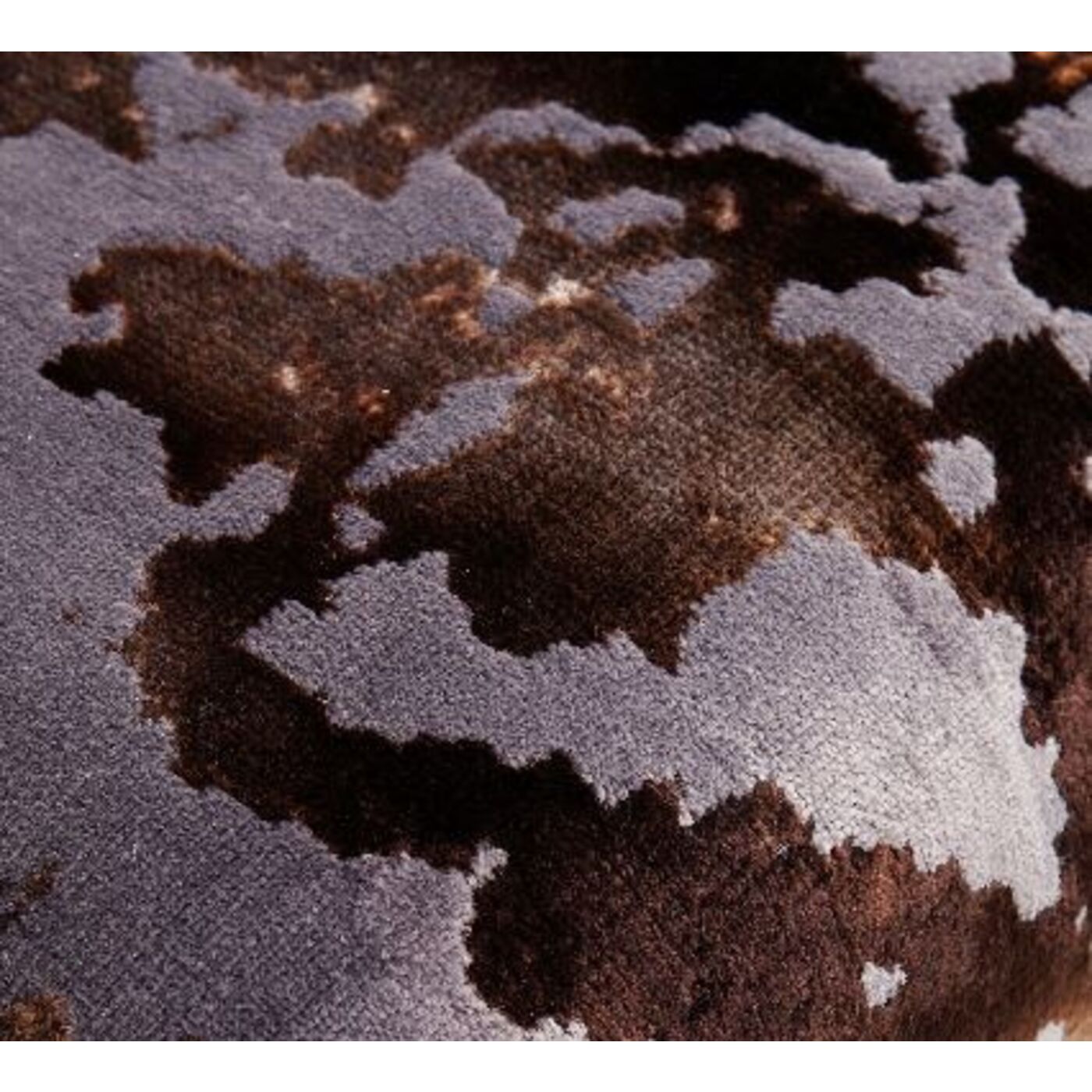 Campione di tessuto EL velluto marrone 10x10cm