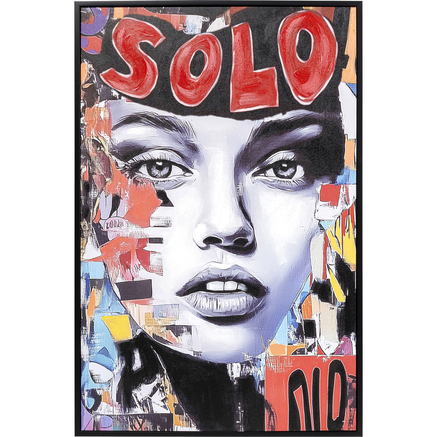 Quadro con cornice Muse Collage 80x120cm