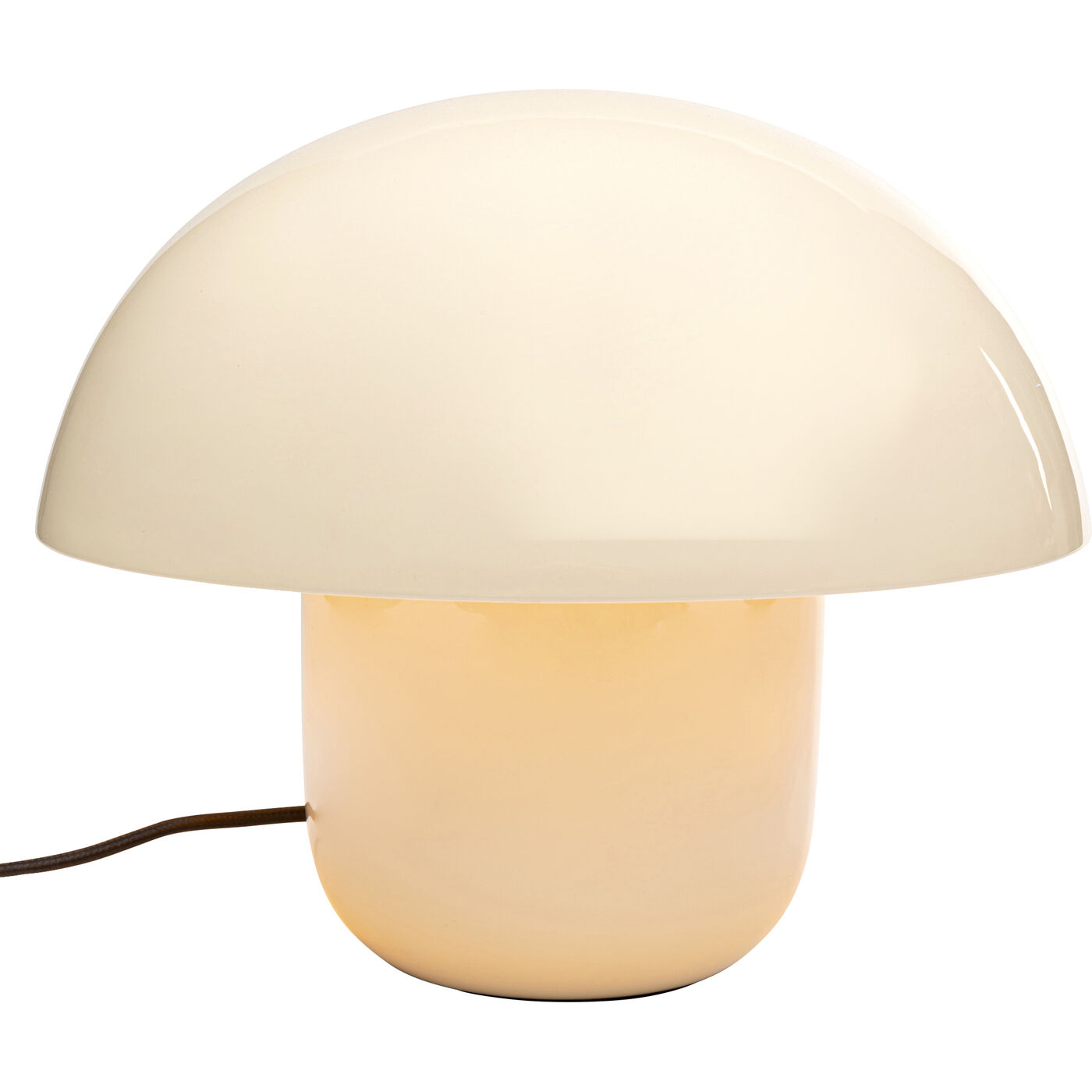 Tischleuchte Mushroom Shiny Ecru 27cm
