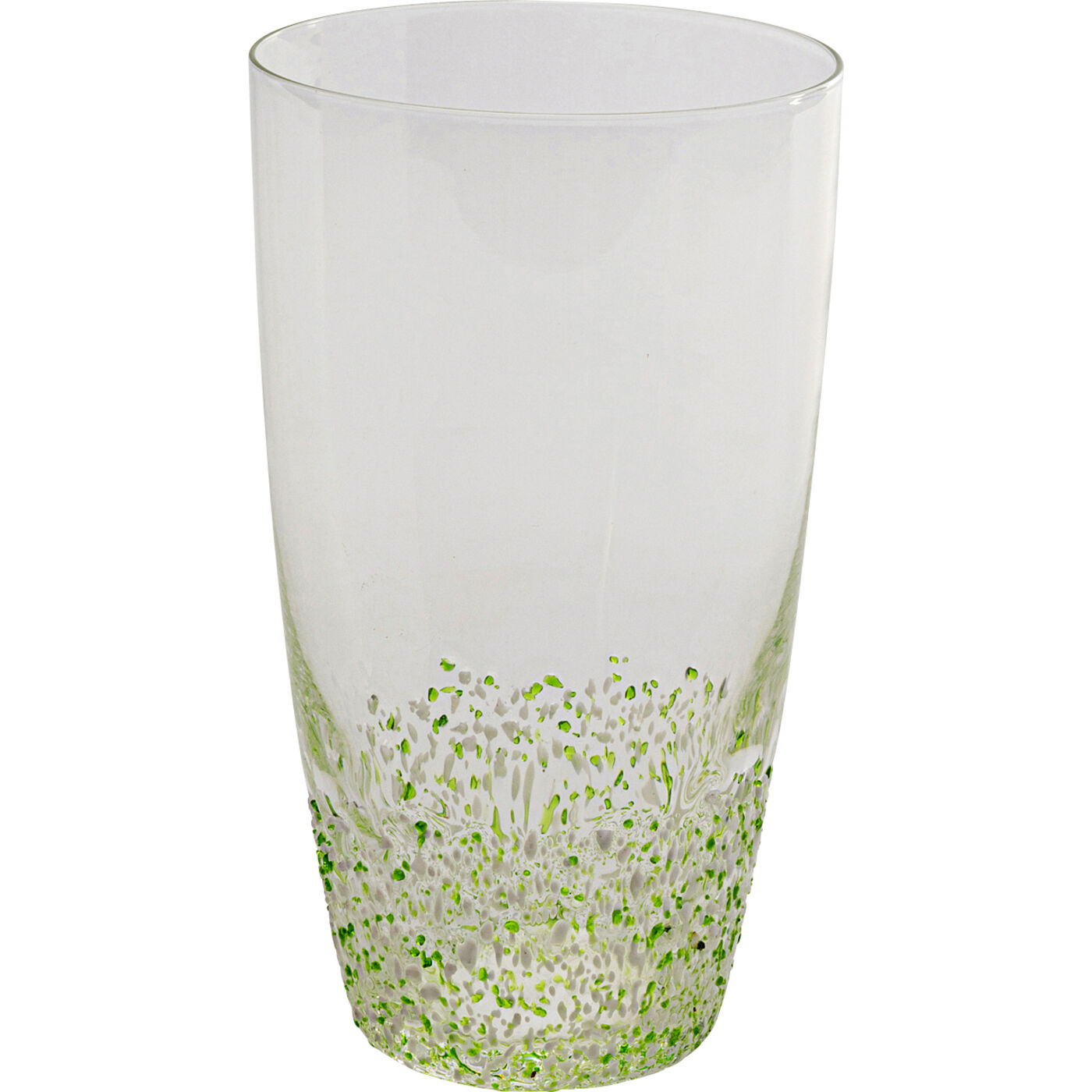 Wasserglas Confetti Grün 15 cm