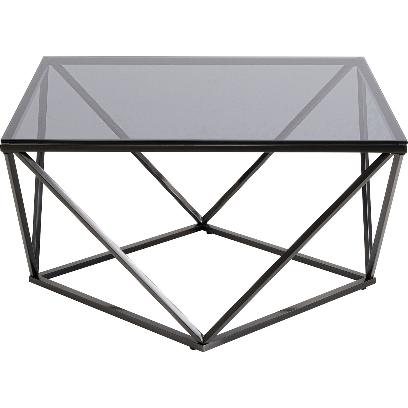 Couchtisch Cristallo Graphit 80x80cm