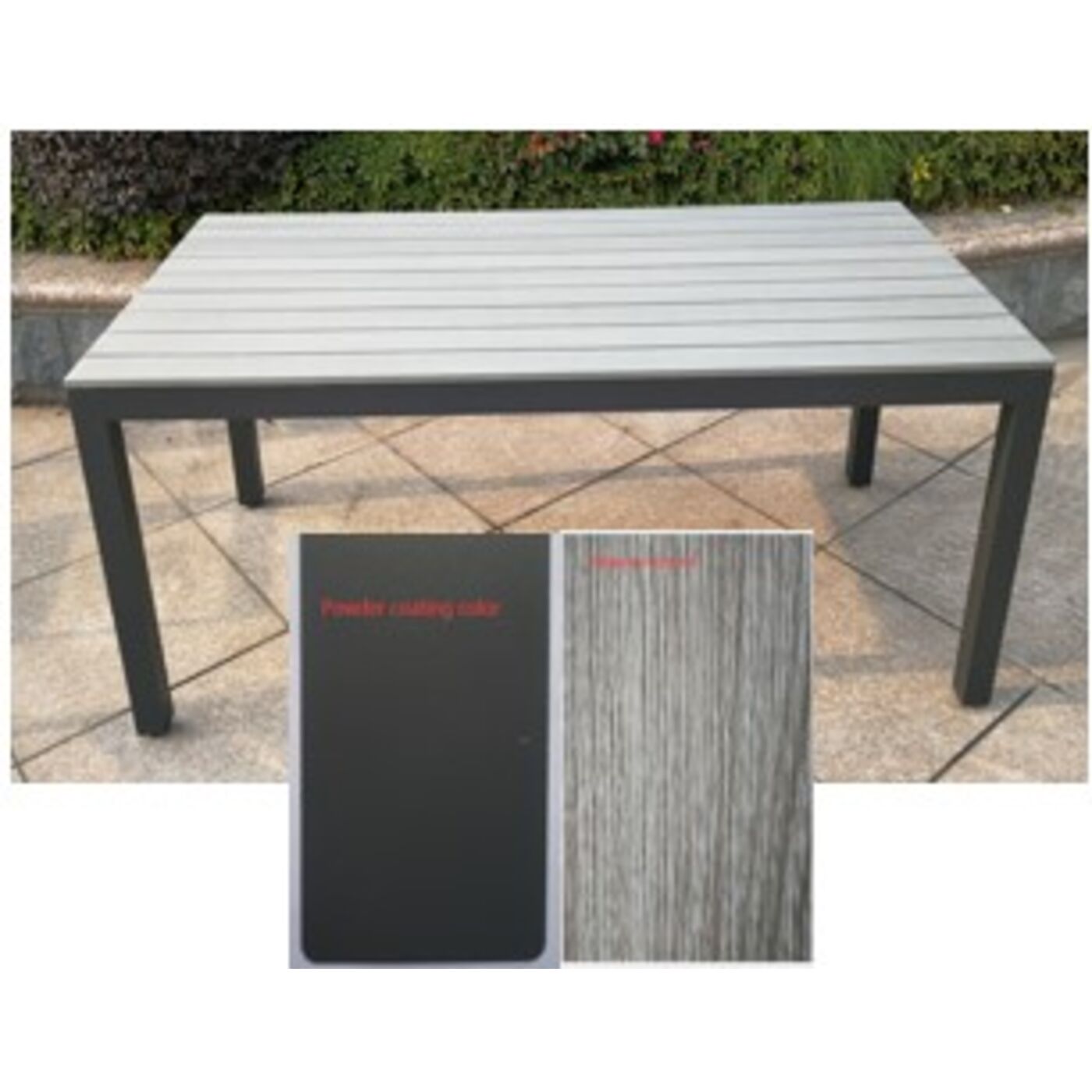 Tisch Sorrento Grau180x90cm