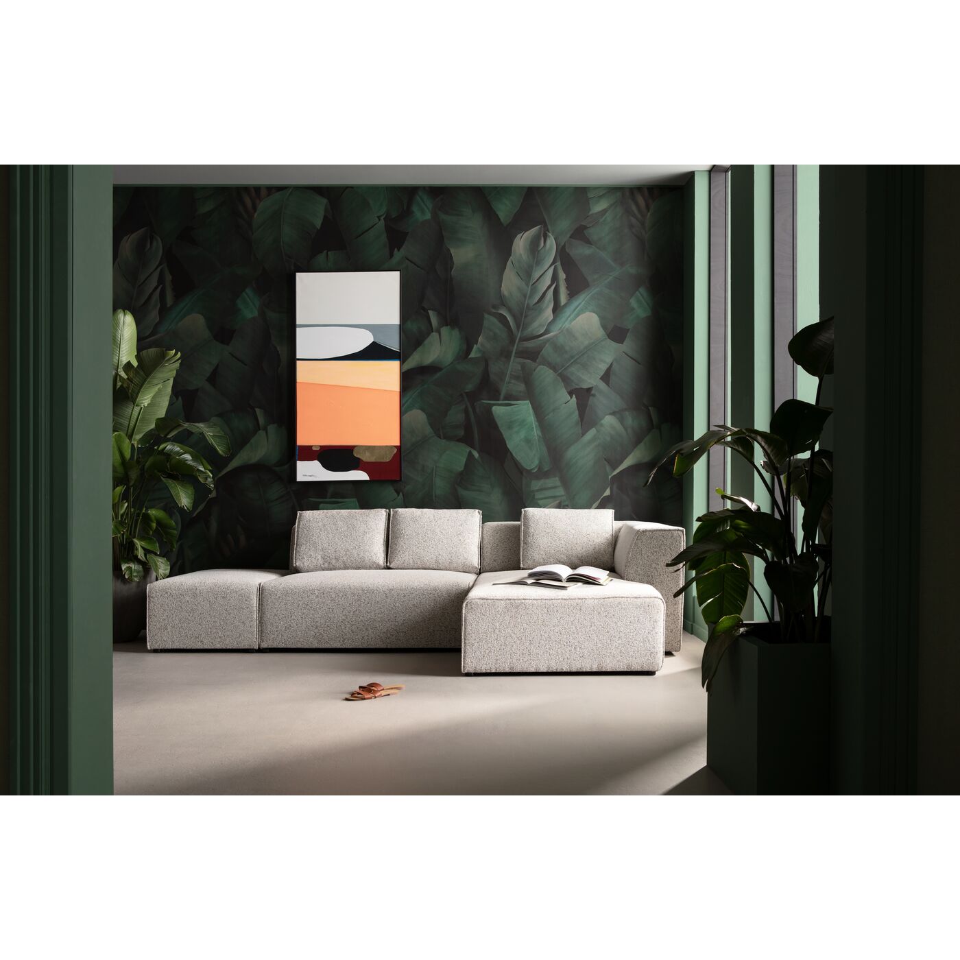 Ecksofa Infinity Ottomane Macchiato Rechts