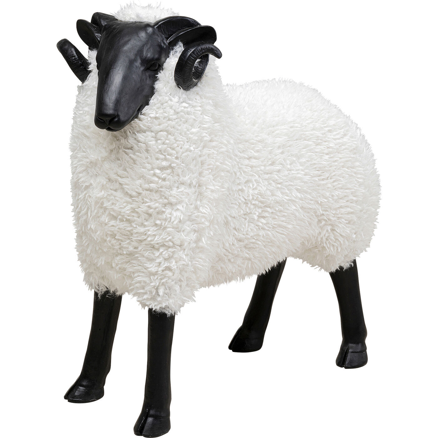 Deco Figurine Bathilde Ram White 78cm