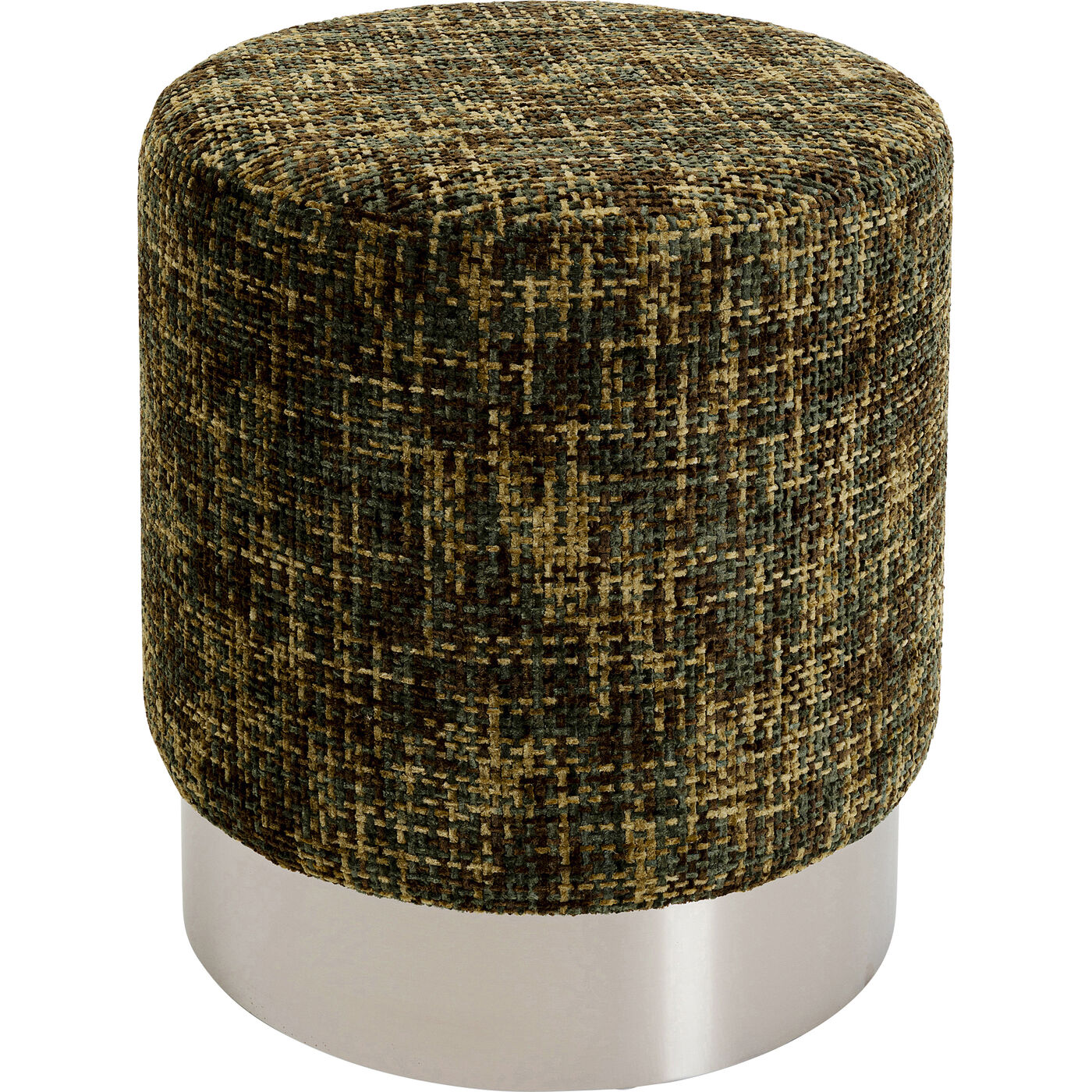 Hocker Berry High Silber Grün Ø39cm
