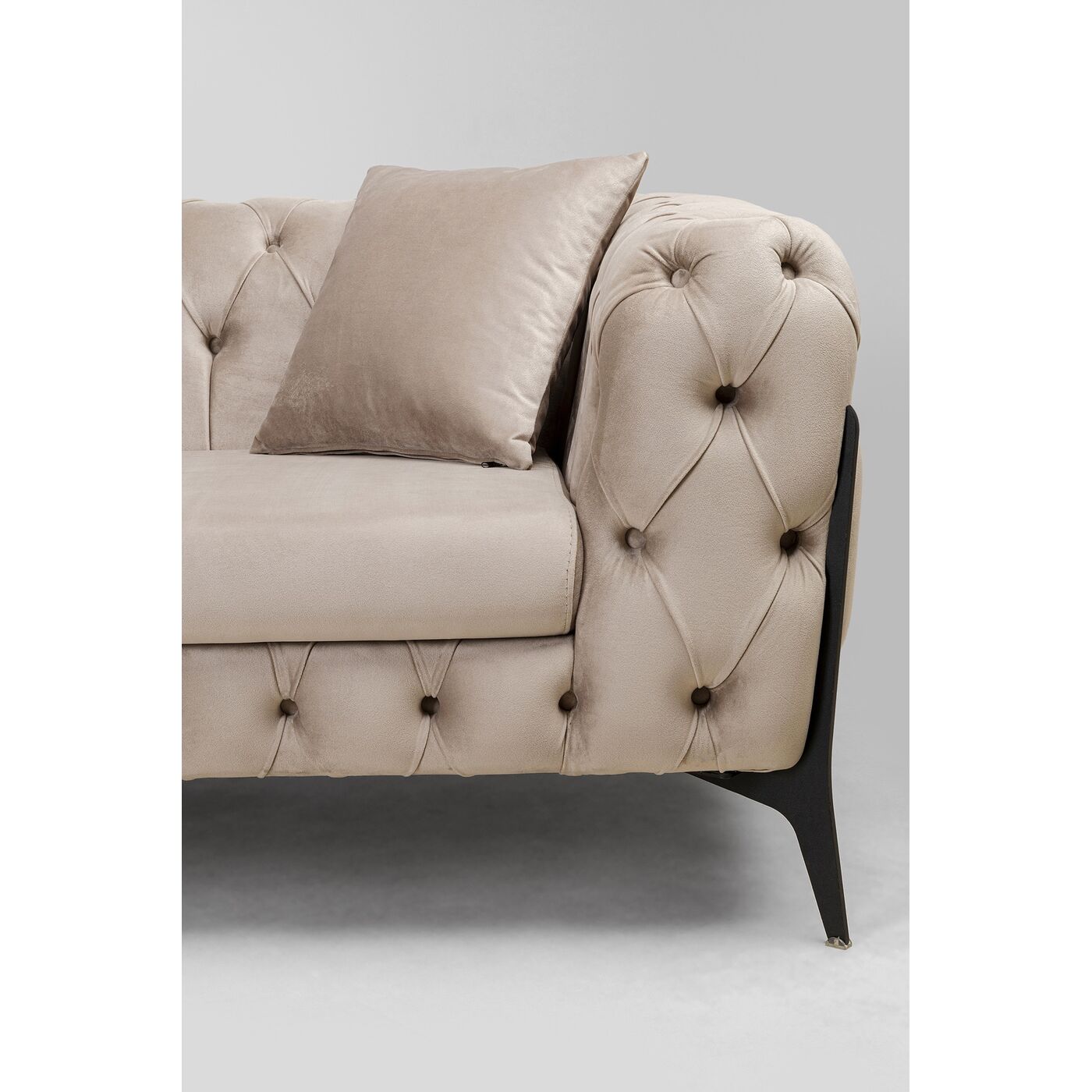 Ecksofa Bellissima Velvet Taupe Links