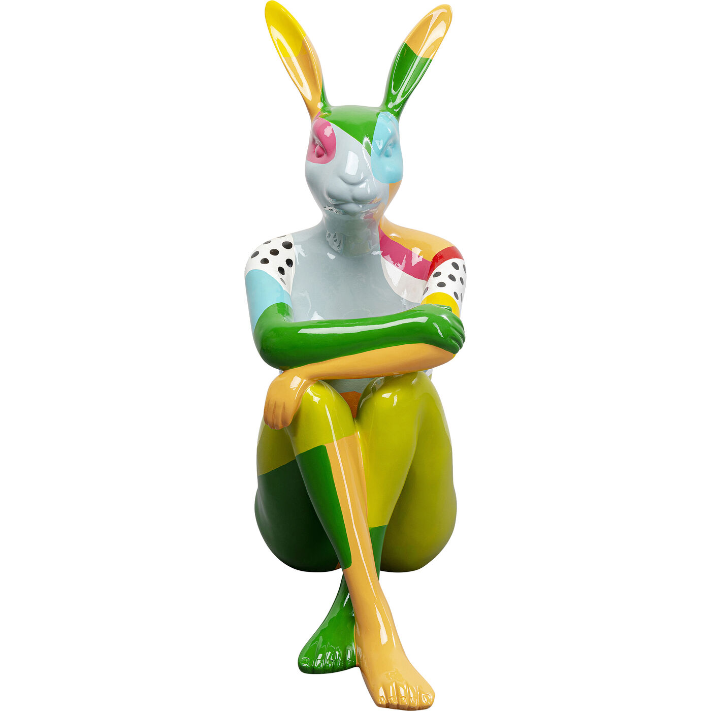 Deco Figurine Rabbit Gillie Colore 80cm