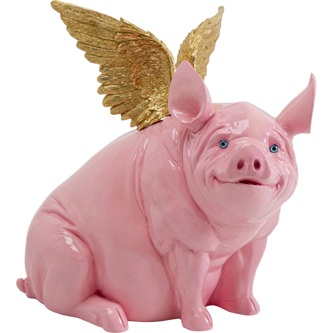 Deko Figur Flying Pig Pink 79cm