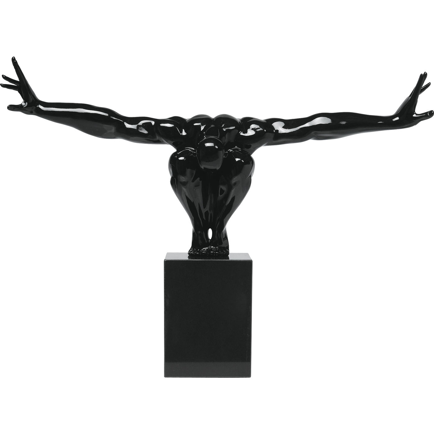Deko Objekt Athlet Schwarz 75cm