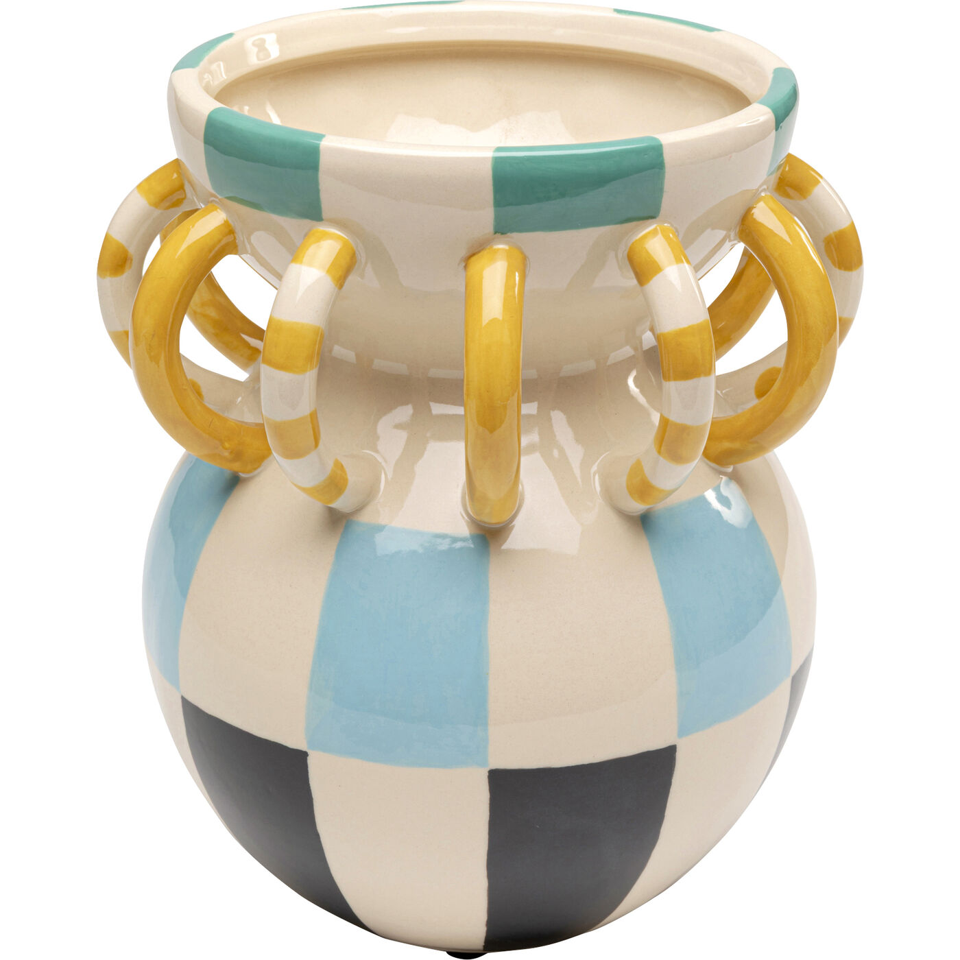 Vase Harlequin Handle 24cm