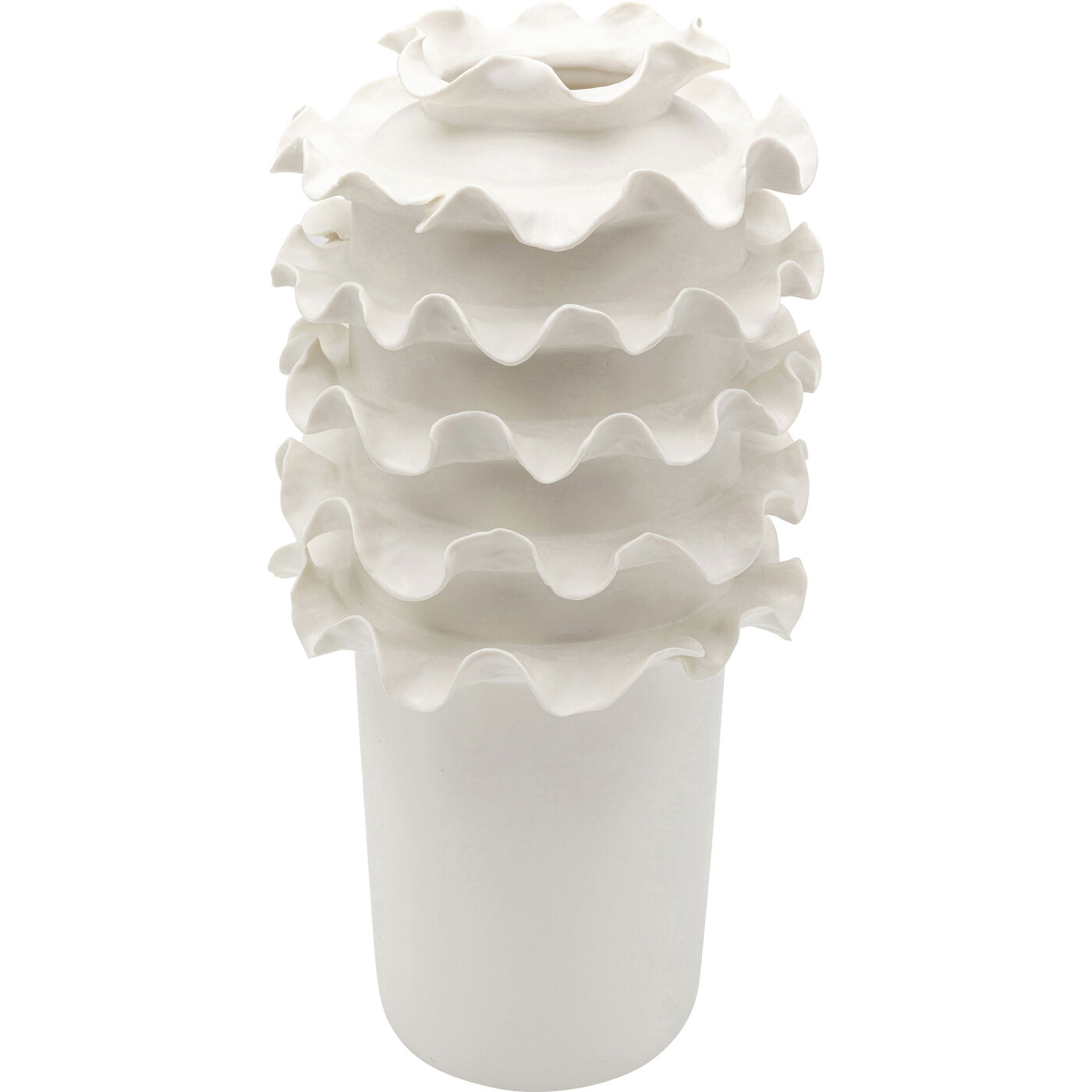 Vase Viento blanc 39cm