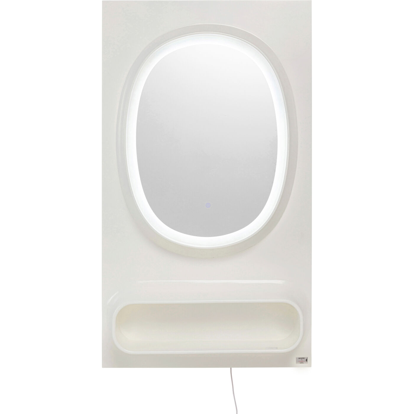 Wandspiegel Aero LED Weiß 80x141cm