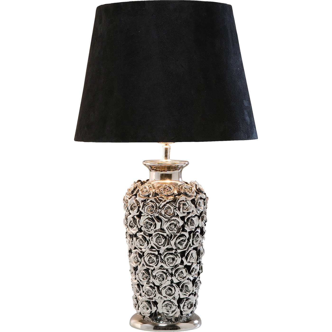 Tischleuchte Rose Silber 57cm
