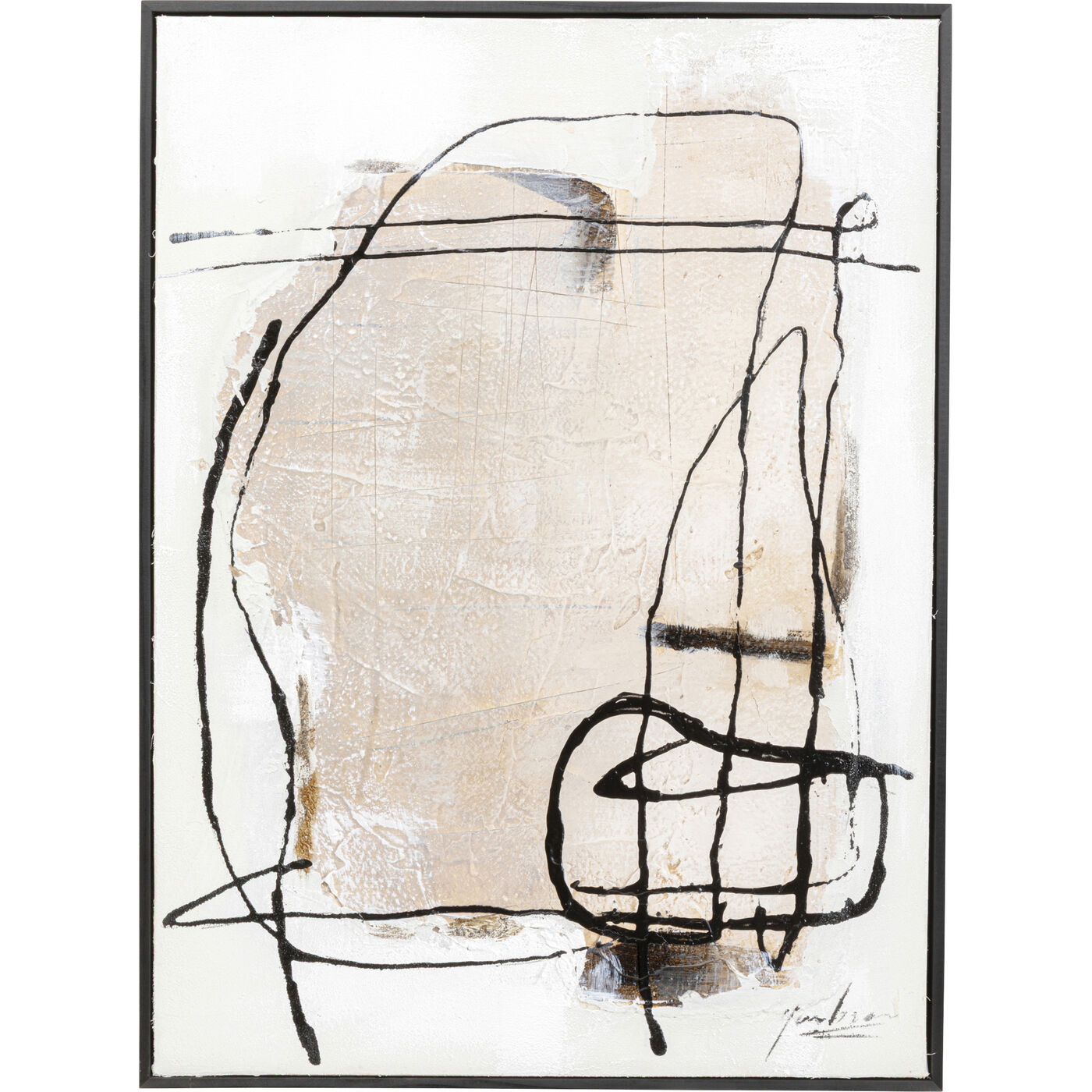 Gerahmtes Bild Dust Grau 55x75cm