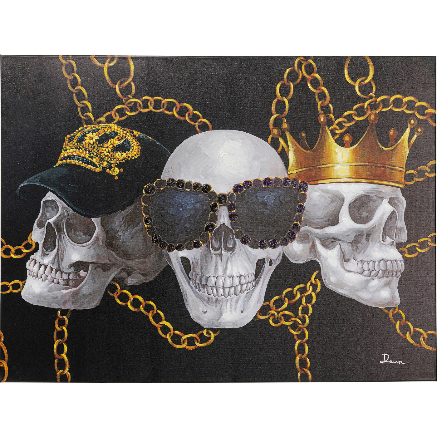 Quadro su tela Skull Gang 120x90cm
