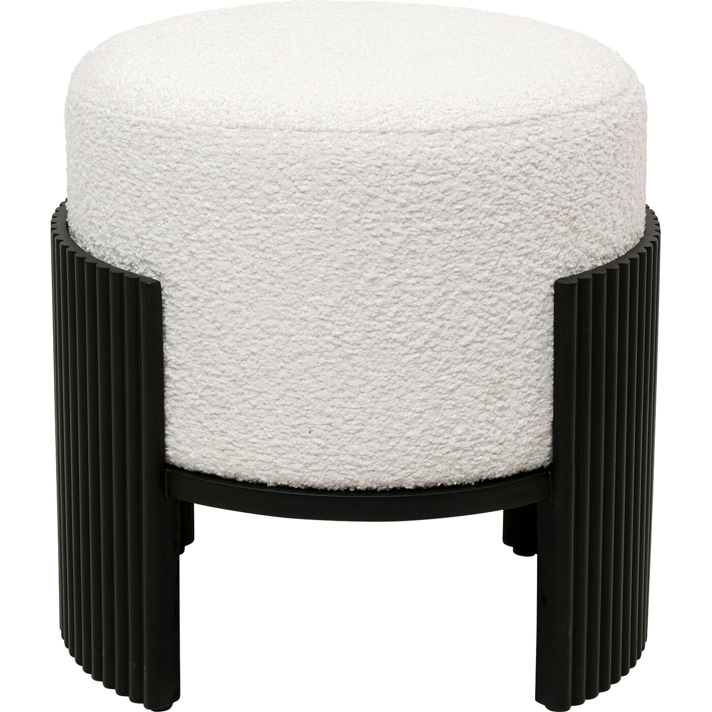 Hocker Samu Schwarz Ø43cm