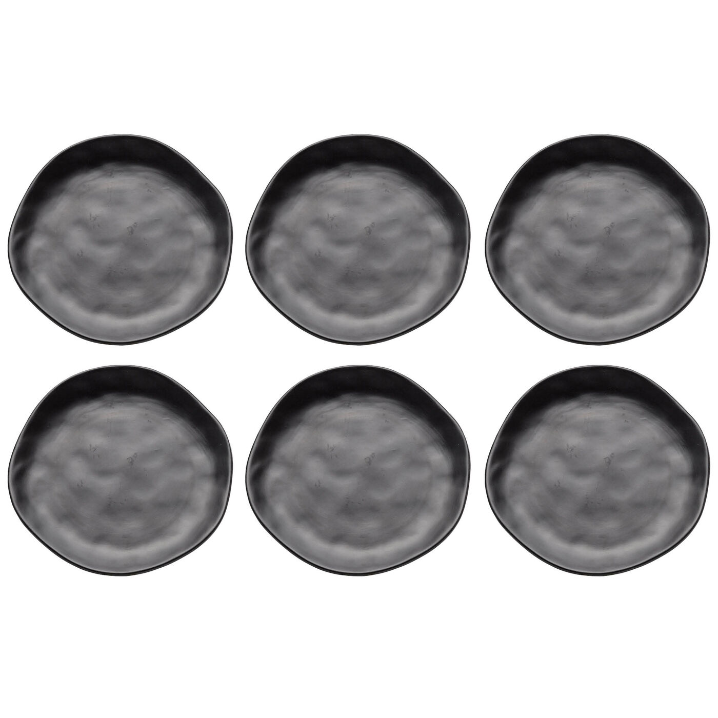 Piatto Organic nero Ø20cm (6/Set)
