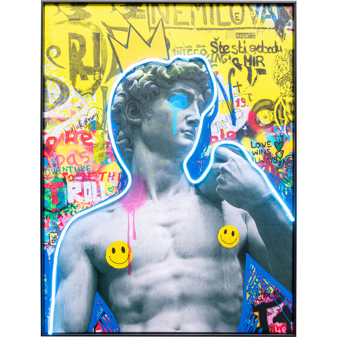 Bild David Graffiti LED 60x80cm