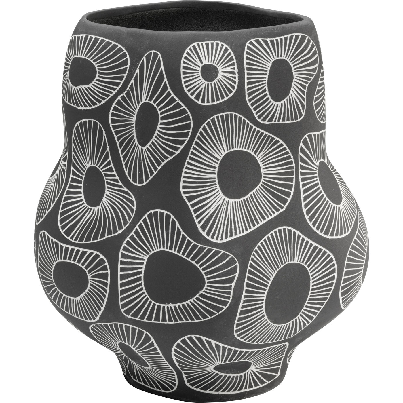 Vase Anemone Grau 33cm
