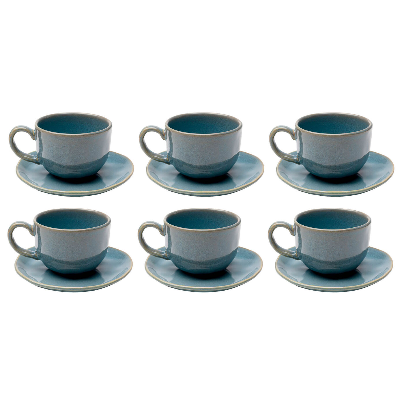 Kaffeetasse Organic Türkis (6/tlg.)