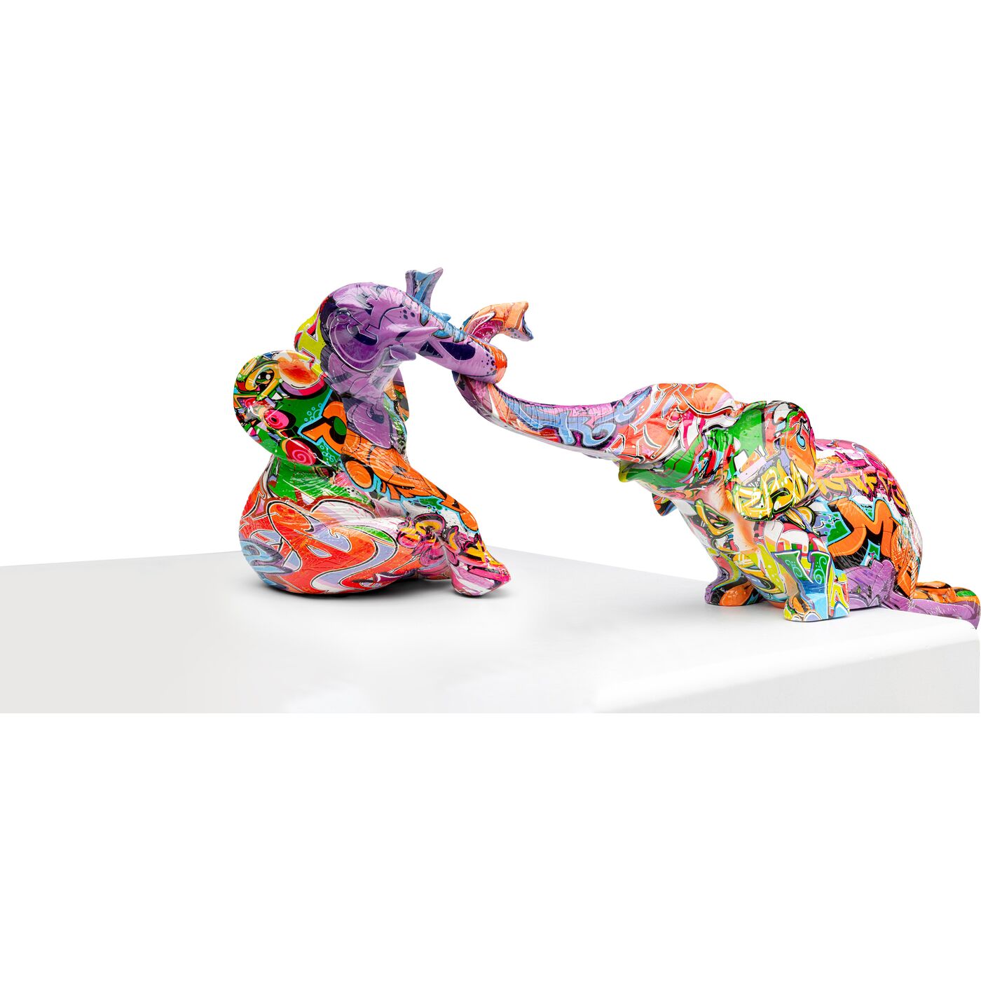 Deko Figur Elefant Zirkus Graffiti (2/Set)