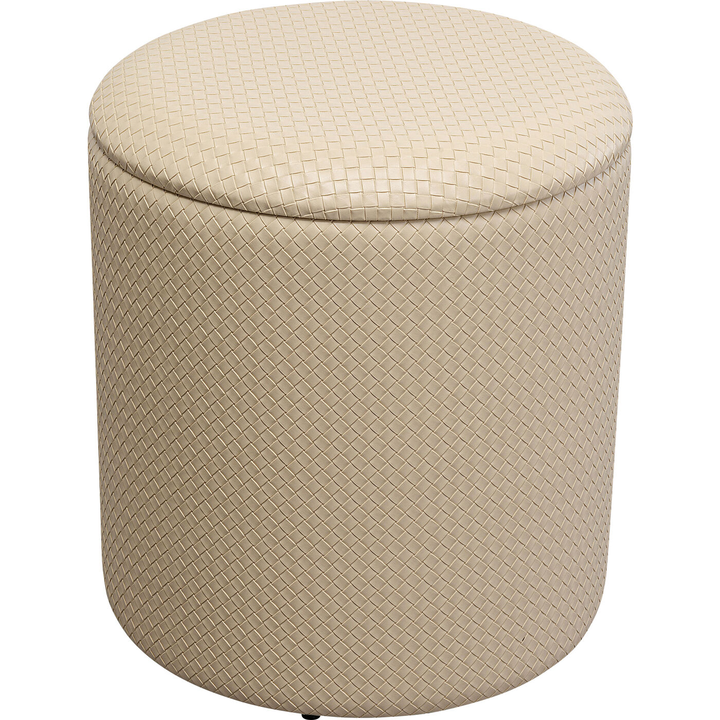 Truhenhocker Venezia Storage Creme Ø40cm