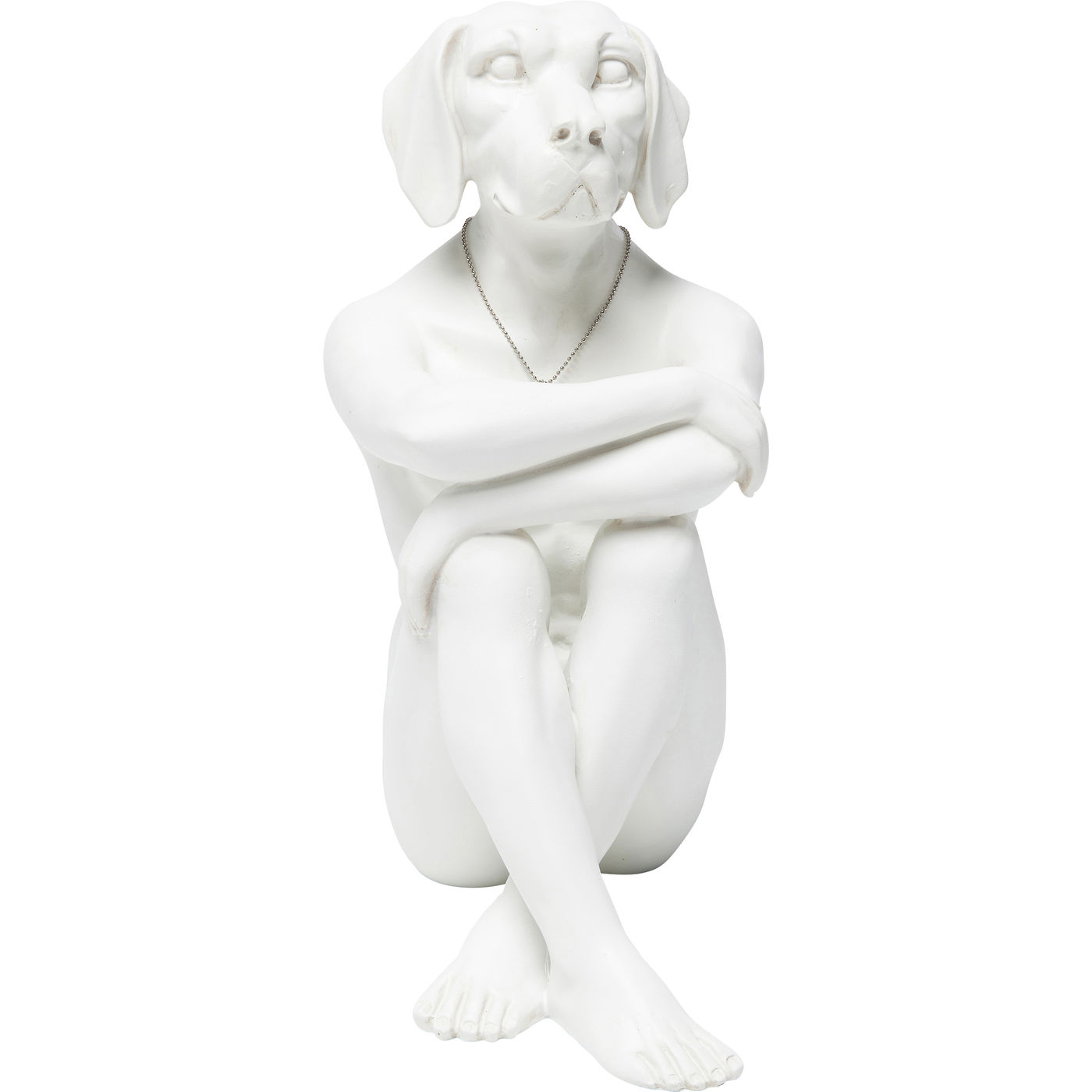 Deko Figur Dog Marc Weiß