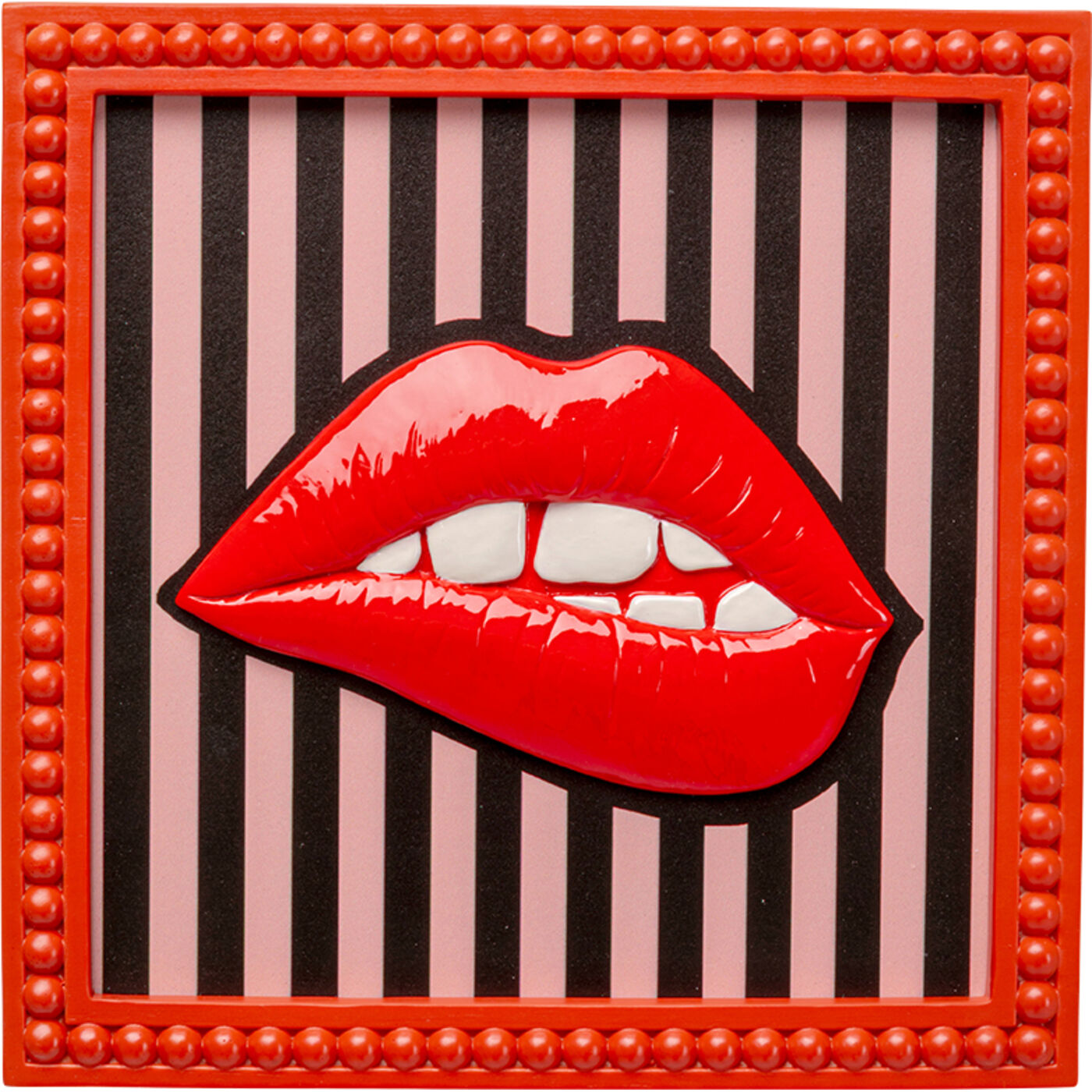 Gerahmtes Bild Lips Cheeky 25x25cm
