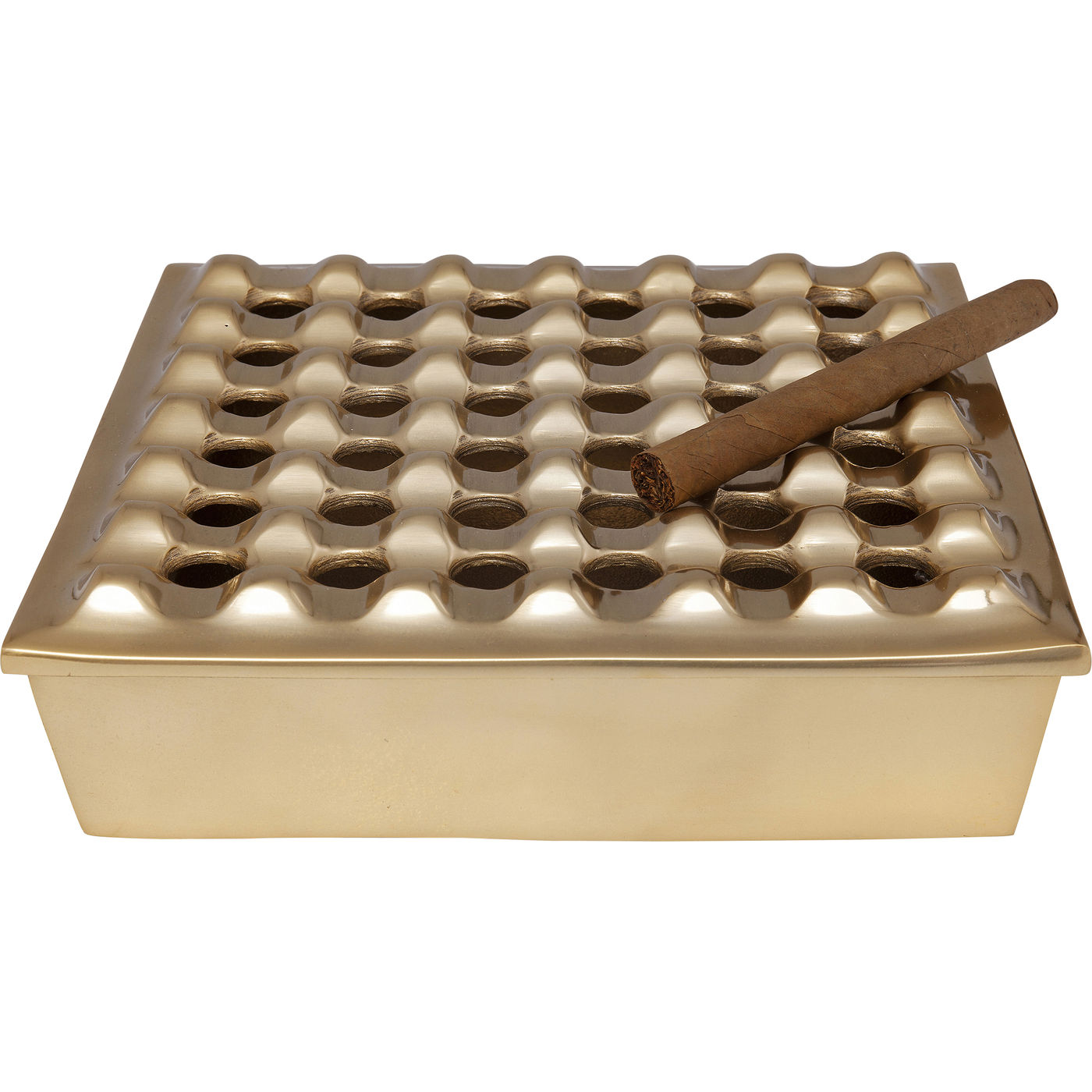 Aschenbecher Soho Square Brass 25x25cm