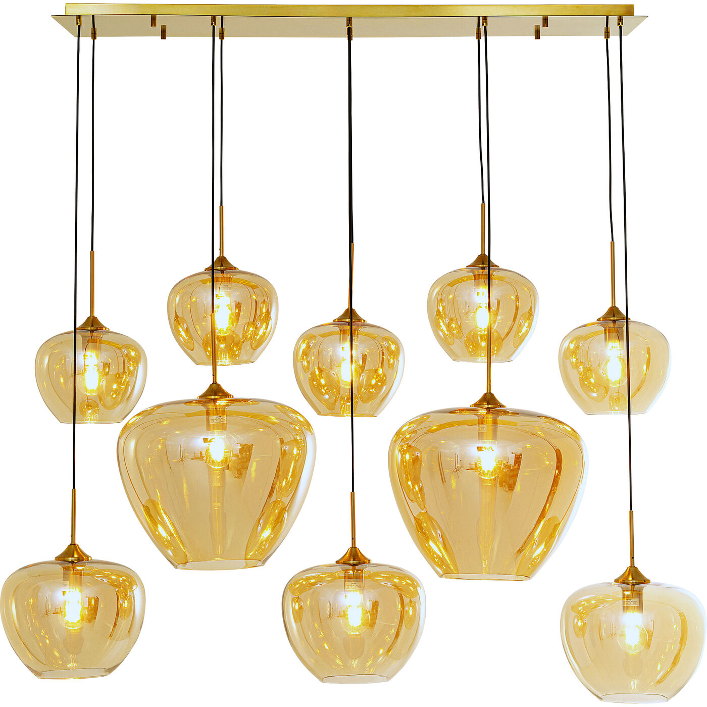 Hängeleuchte Sphere Amber Ten 160cm