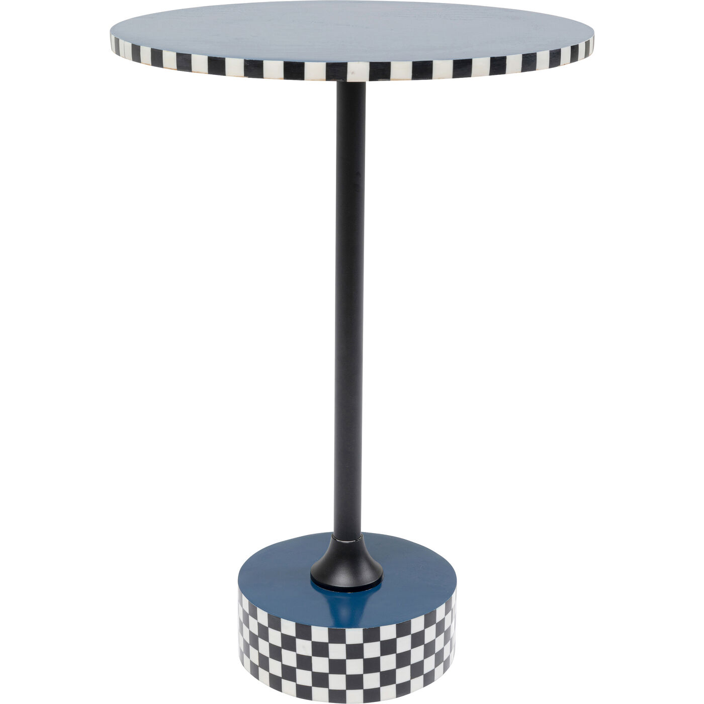 KARE Green Beistelltisch Domero Race Blau Ø40cm OCCASION