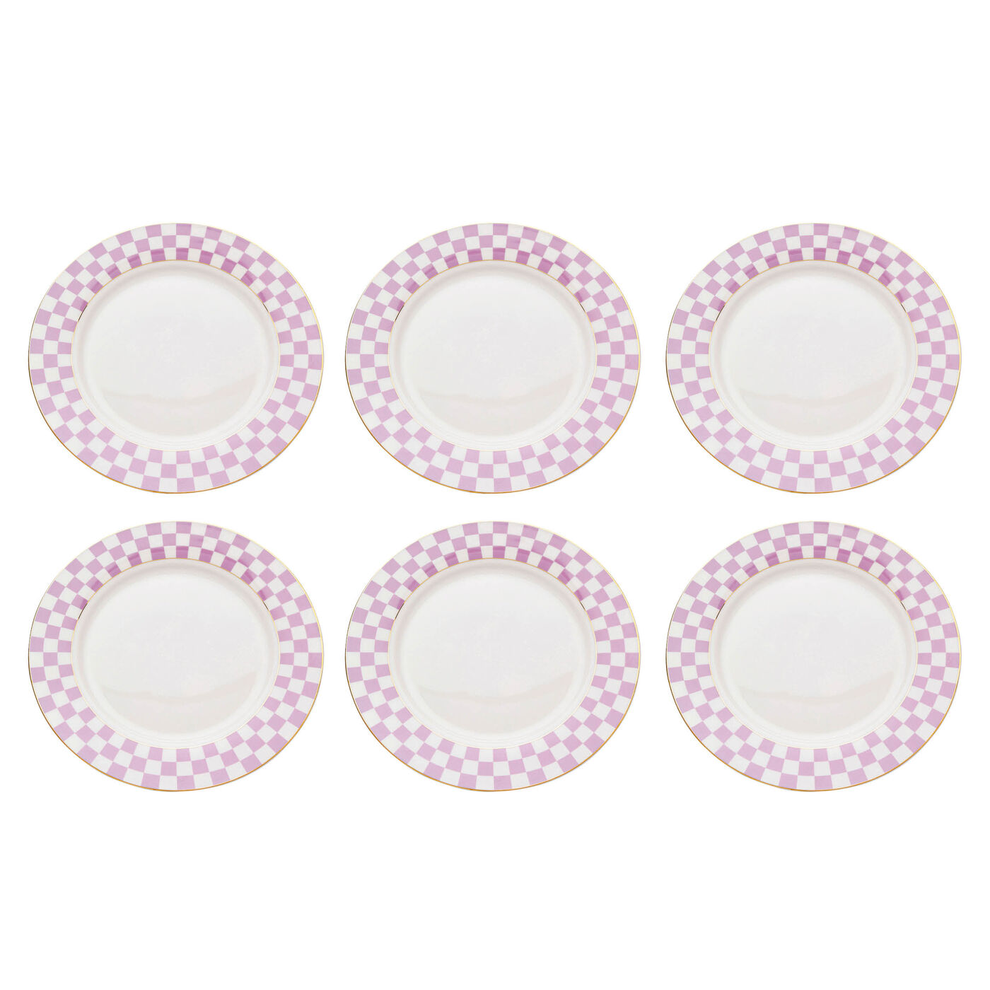 Assiette Harlequin violet Ø21cm (6/Set)