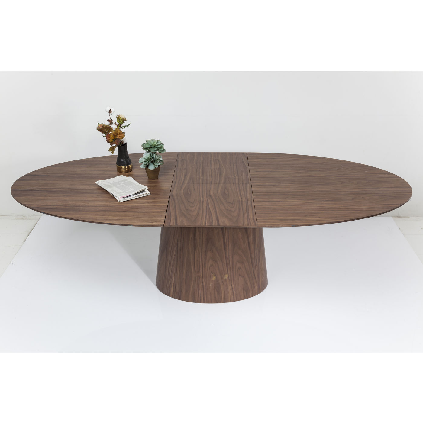 KARE Green Ausziehtisch Benvenuto Walnut 200(50)x110cm OCCASION