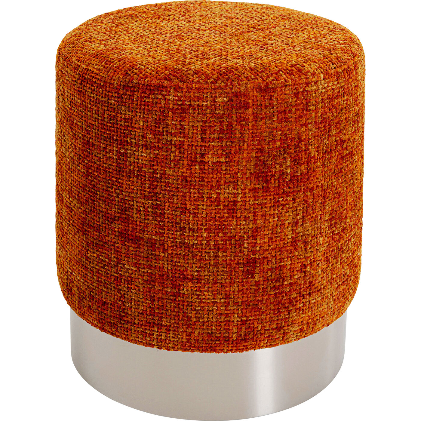 Hocker Berry High Silber Orange Ø39cm