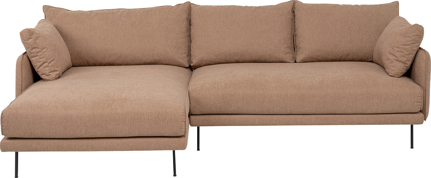 Ecksofa Edna Hellbraun Links 270cm