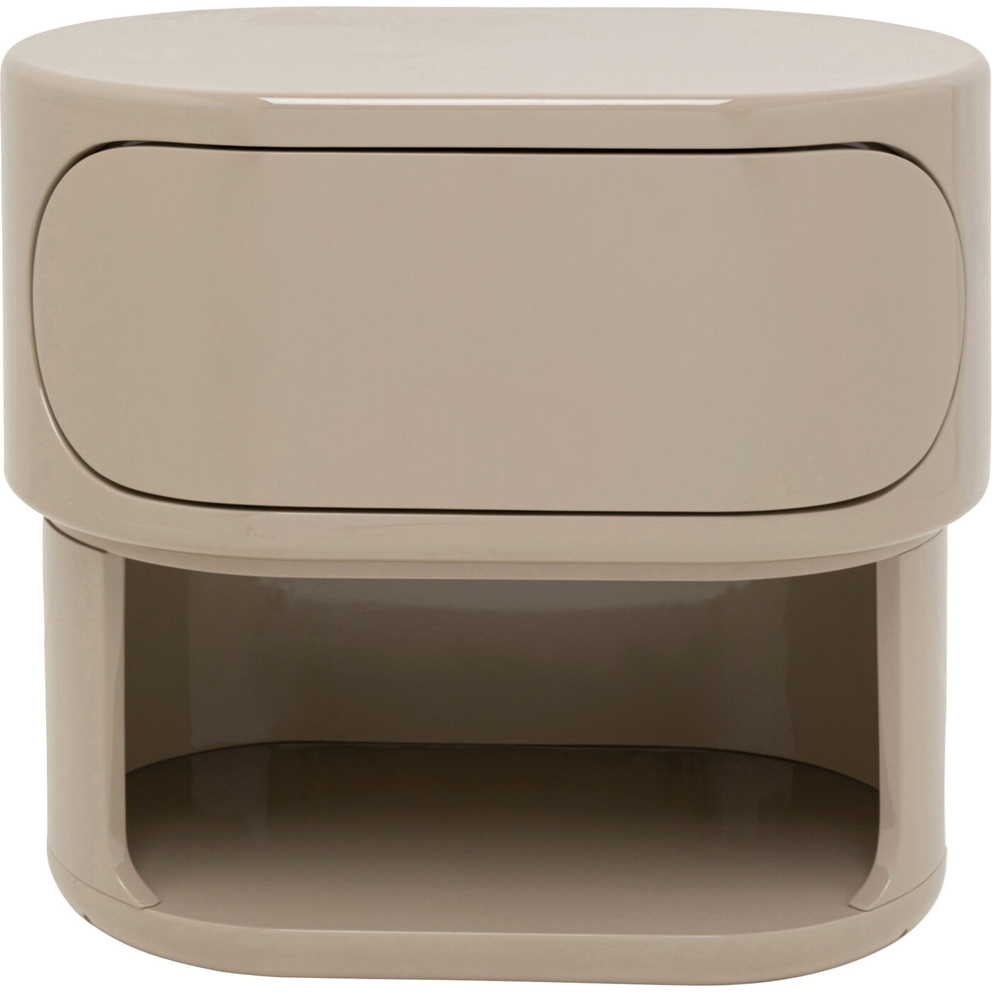 Kommode Klein Groove Taupe 60x55cm