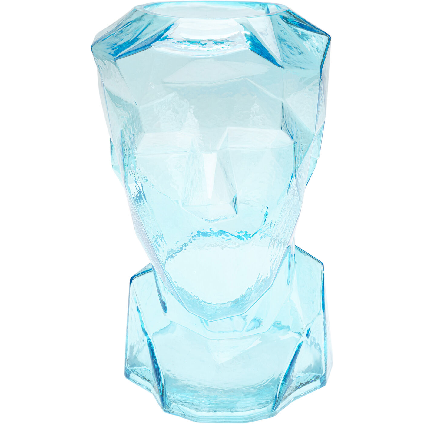Vaso Prisma Face Blu chiaro  30cm