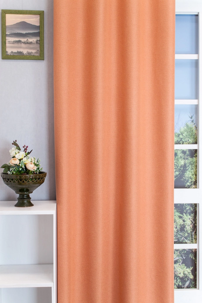 Super Blackout – Rideau occultant orange corail