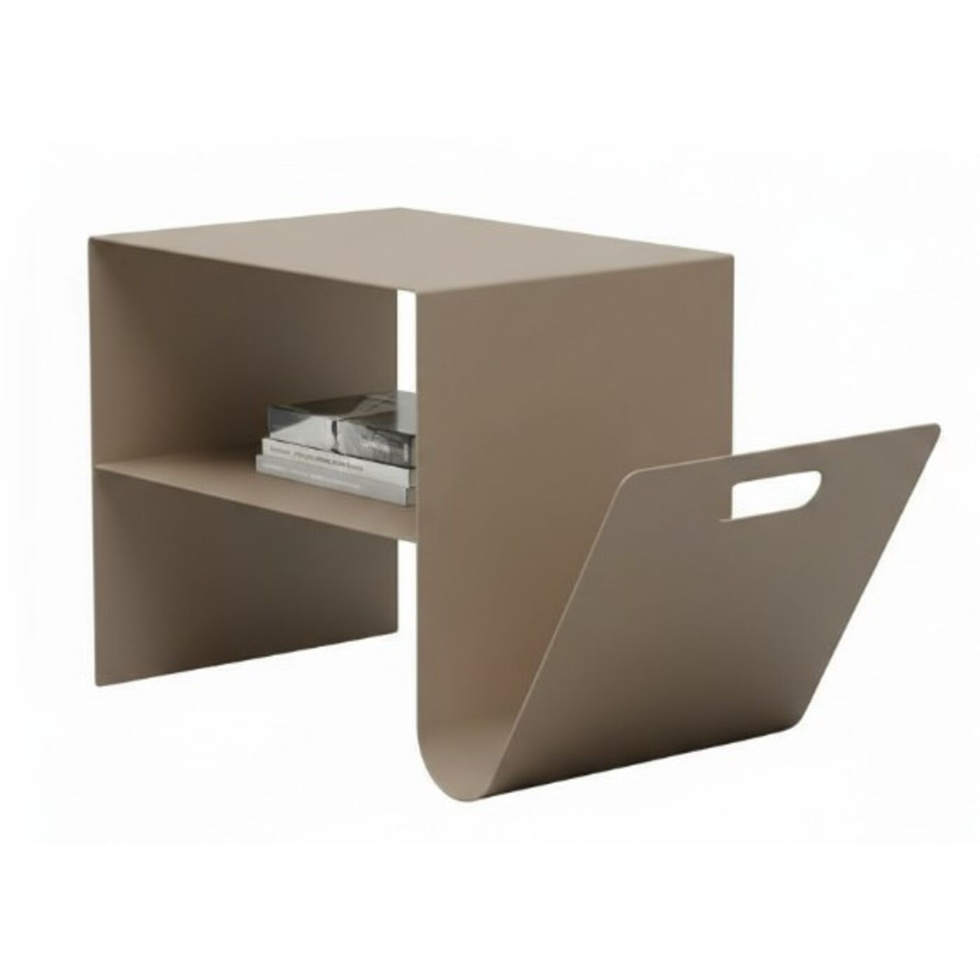 Beistelltisch Lounge News Taupe